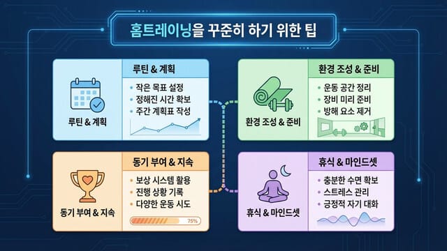 실패 없는 홈트레이닝을 위한 루틴 최적화 가이드: 의지가 아닌 시스템으로 승부하라 - 이미지 2