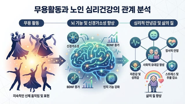 무용활동과 노인 심리건강의 관계 분석