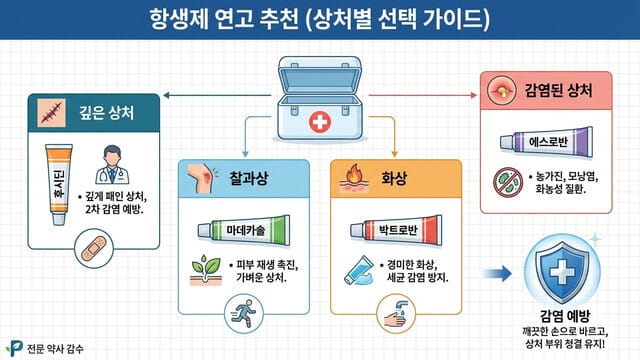 항생제 연고 추천 (상처별 선택 가이드)