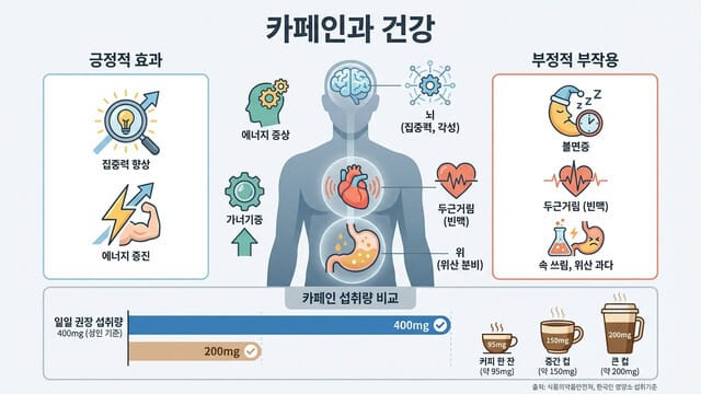 카페인 과다 섭취의 경고 신호와 건강한 커피 음용 가이드