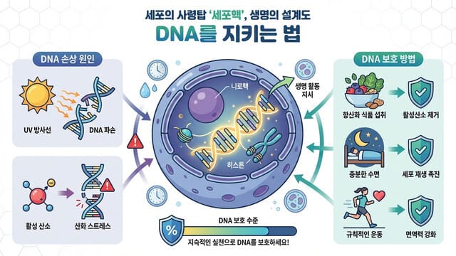 세포의 사령탑 ‘세포핵’, 생명의 설계도 DNA를 지키는 법