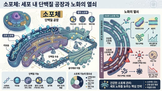세포 내 단백질 공장 ‘소포체’, 왜 노화와 질병의 열쇠인가?