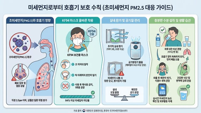 미세먼지로부터 호흡기를 보호하는 생활 수칙 가이드: 데이터 기반의 대응 전략