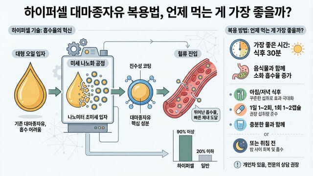 하이퍼셀 대마종자유 복용법, 언제 먹는 게 가장 좋을까?
