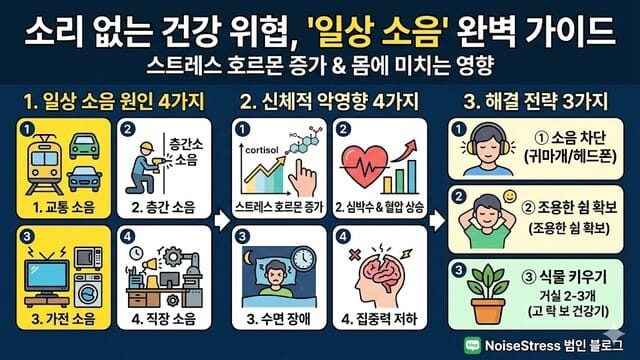 소음이 차단된 조용한 방안에서 평온하게 책을 읽거나 명상을 즐기는 모습