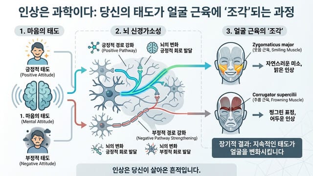 인상은 과학이다: 당신의 태도가 얼굴 근육에 ‘조각’되는 과정