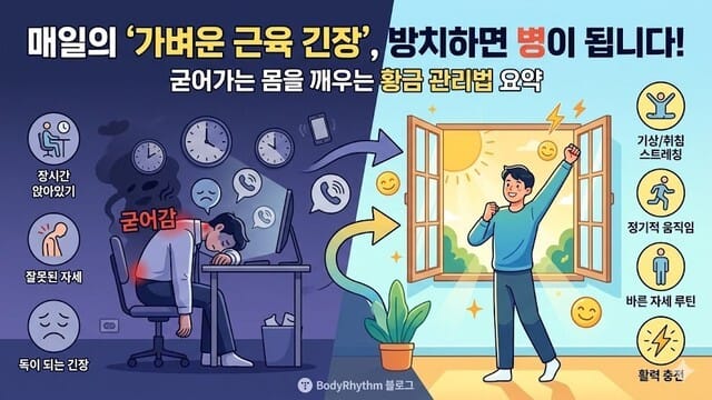 뻐근한 몸, 그대로 방치하지 마세요: 가벼운 근육 뭉침을 완화하는 일상 관리 가이드