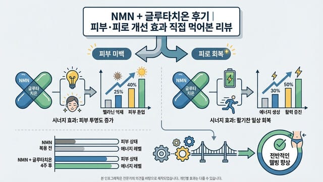NMN + 글루타치온 후기｜피부·피로 개선 효과 직접 먹어본 리뷰
