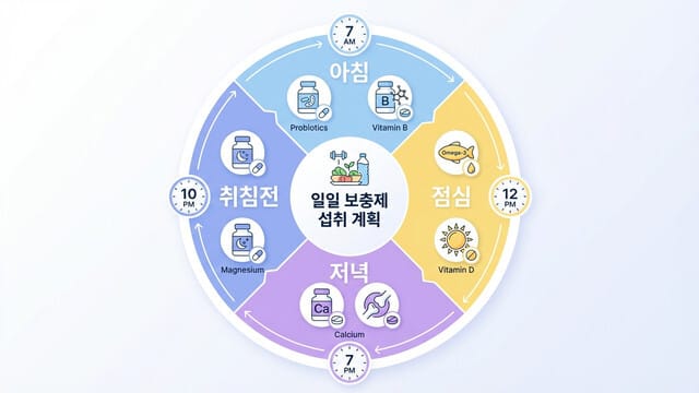 영양제 효과를 극대화하는 올바른 복용 시간표