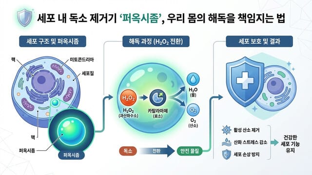 세포 내 독소 제거기 ‘퍼옥시좀’, 우리 몸의 해독을 책임지는 법