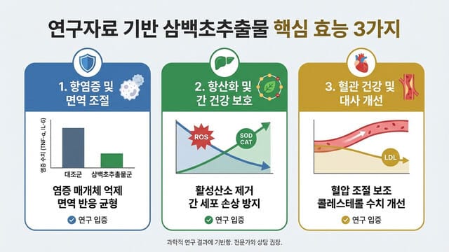 연구자료로 검증한 삼백초추출물 효능 핵심 3가지