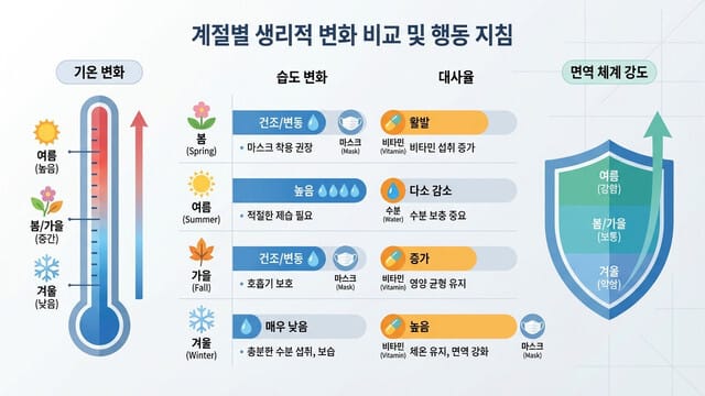 환절기 생체 시스템 최적화: 계절 변화에 따른 완벽한 몸 관리 가이드 - 이미지 2