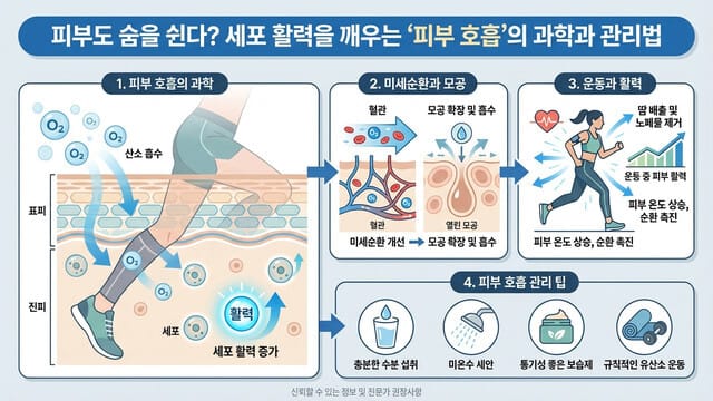 피부도 숨을 쉰다? 세포 활력을 깨우는 ‘피부 호흡’의 과학과 관리법