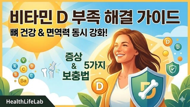 비타민 D 부족 증상 5가지와 효과적인 보충 방법: 당신의 뼈와 면역력을 지키는 가이드