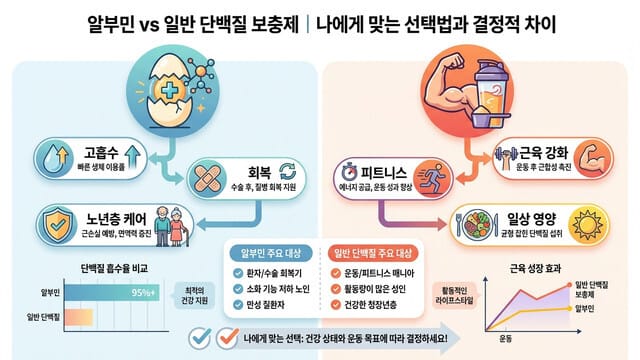 알부민 vs 일반 단백질 보충제｜나에게 맞는 선택법과 결정적 차이