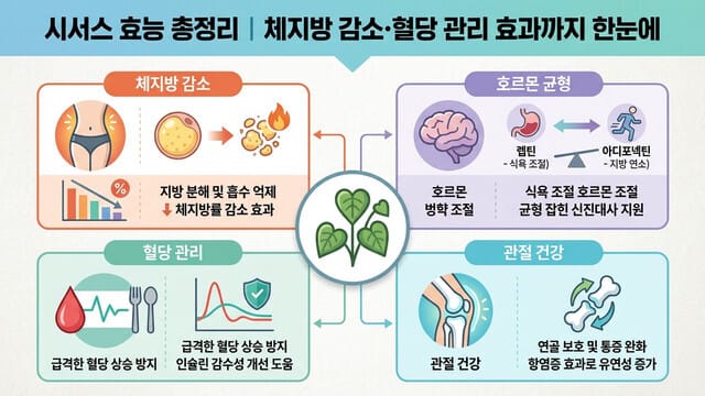 시서스 효능 총정리｜체지방 감소·혈당 관리 효과까지 한눈에