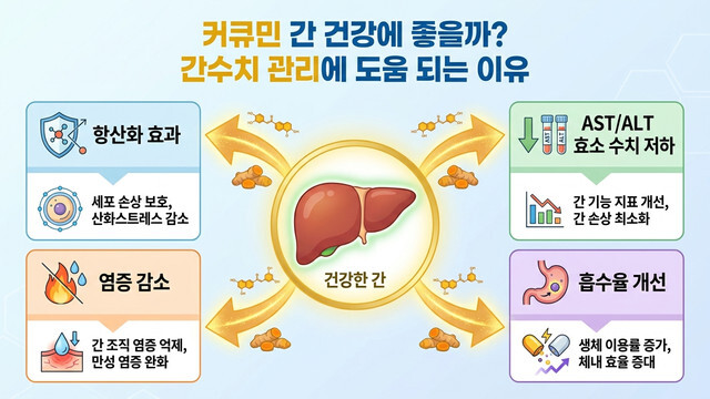 커큐민 간 건강에 좋을까? 간수치 관리에 도움 되는 이유