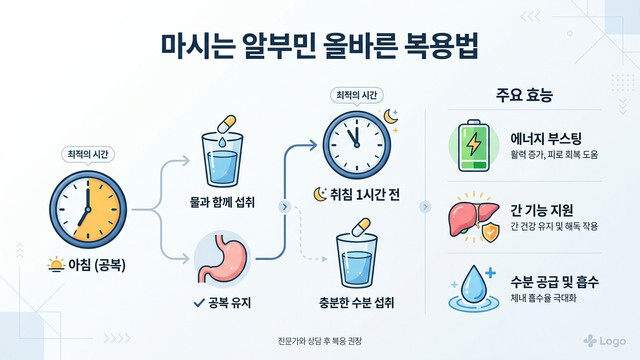 마시는 알부민 올바른 복용법｜효과를 극대화하는 최적의 복용 시간