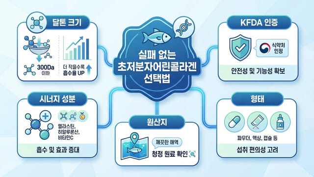 실패 없는 초저분자어린콜라겐 선택법｜반드시 확인해야 할 5가지