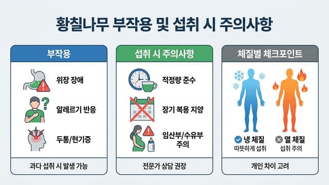 황칠나무 부작용은? 섭취 시 주의사항과 체질별 체크포인트