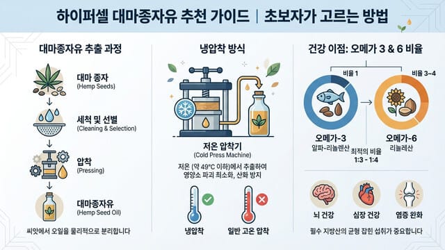 하이퍼셀 대마종자유 추천 가이드｜초보자가 고르는 방법