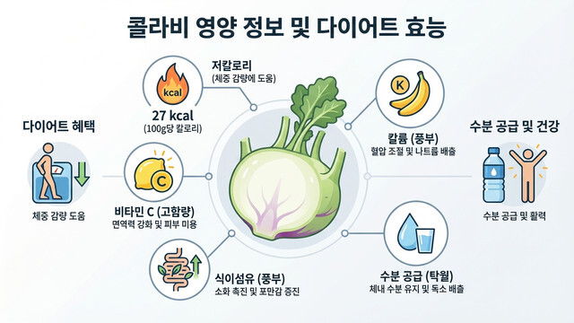 콜라비 칼로리 분석｜다이어트 식단에 좋은 이유
