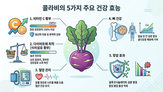 콜라비 효능 총정리｜건강에 좋은 이유 한눈에 정리