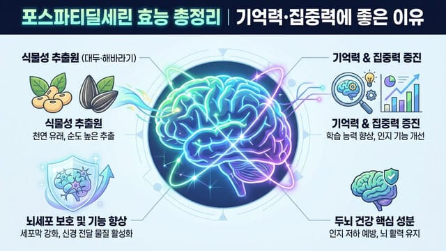 포스파티딜세린 효능 총정리｜기억력·집중력에 좋은 이유