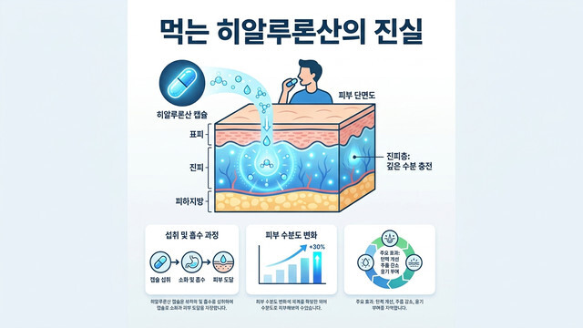 먹는 히알루론산의 진실｜영양제 복용이 피부 보습에 미치는 영향
