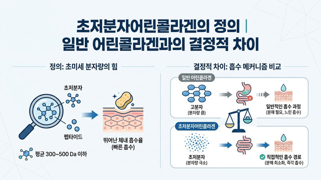 초저분자어린콜라겐의 정의｜일반 어린콜라겐과의 결정적 차이