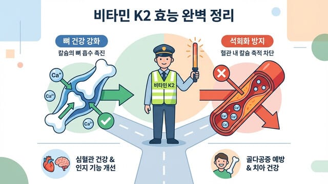 비타민 K2 효능 완벽 정리｜뼈와 혈관 건강에 중요한 핵심 이유