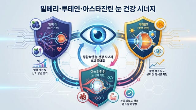 빌베리·루테인·아스타잔틴 조합 가이드: 함께 먹으면 생기는 시너지