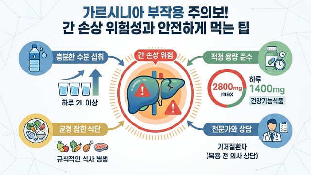가르시니아 부작용 주의보! 간 손상 위험성과 안전하게 먹는 팁