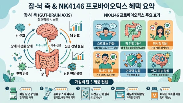 장뇌유산균 NK4146이 가성비 제품 추천 5가지 총정리