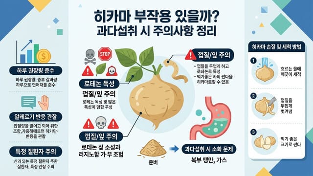 히카마 부작용 있을까? 과다섭취 시 주의사항 정리