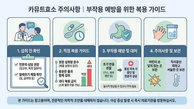 카뮤트효소 주의사항｜부작용 예방을 위한 복용 가이드