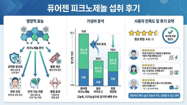 퓨어젠 피크노제놀 섭취 후기, 가성비 입문용으로 적합할까?