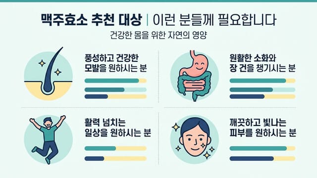 맥주효소 추천 대상｜이런 분들께 필요합니다