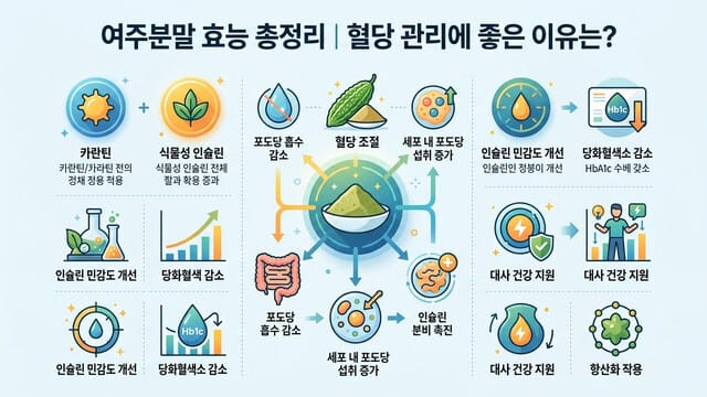 여주분말 효능 총정리|혈당 관리에 좋은 이유는?