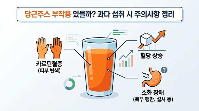 당근주스 부작용 있을까? 과다 섭취 시 주의사항 정리