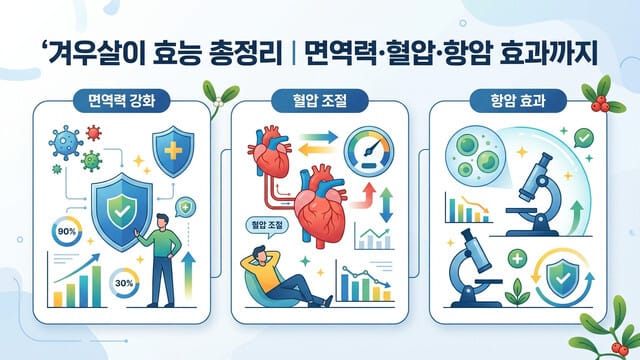 겨우살이 효능 총정리｜면역력·혈압·항암 효과까지