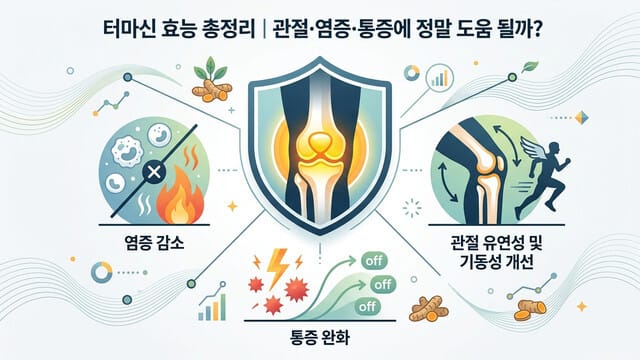 터마신 효능 총정리｜관절·염증·통증에 정말 도움 될까?