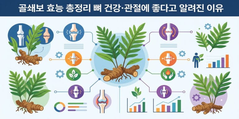 골쇄보 효능 총정리 뼈 건강·관절에 좋다고 알려진 이유