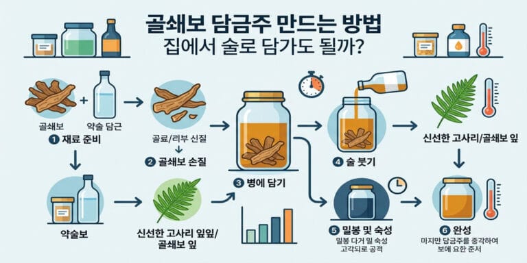골쇄보 담금주 만드는 방법 집에서 술로 담가도 될까?