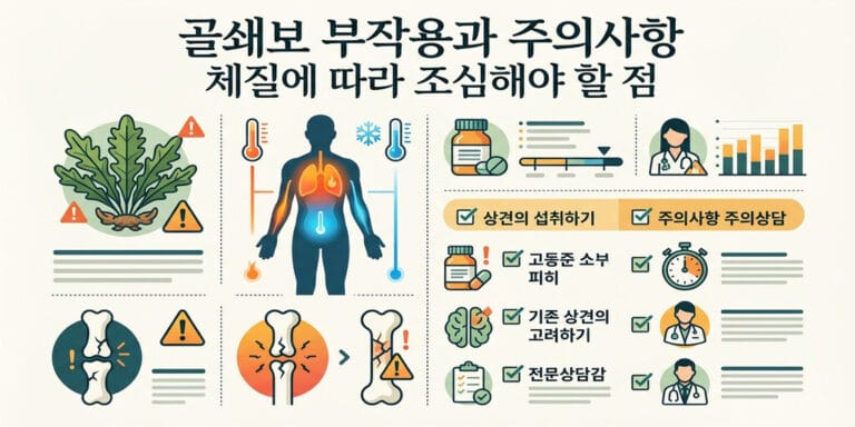 골쇄보 부작용과 주의사항 체질에 따라 조심해야 할 점