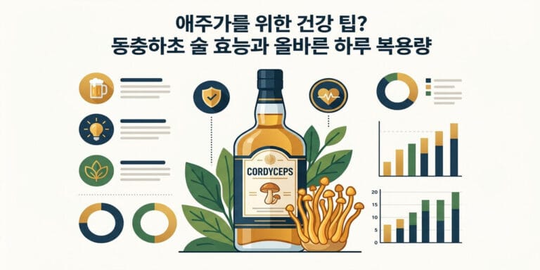 애주가를 위한 건강 팁? 동충하초 술 효능과 올바른 하루 복용량