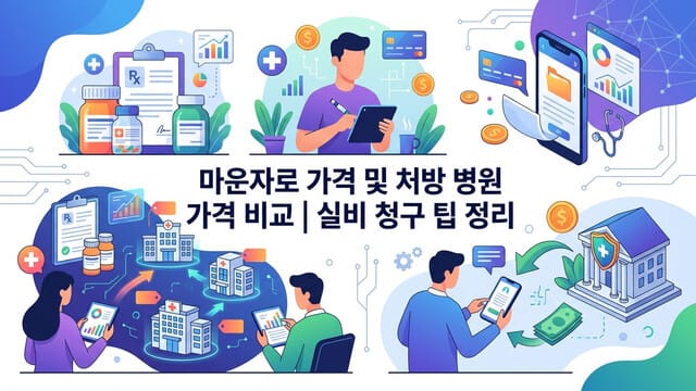마운자로 가격 및 처방 병원 가격 비교 | 실비 청구 팁 정리