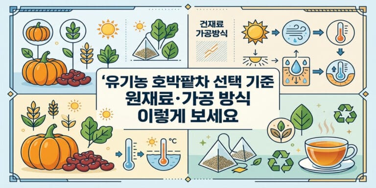 유기농 호박팥차 선택 기준 원재료·가공 방식 이렇게 보세요