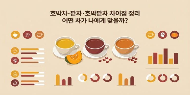 호박차·팥차·호박팥차 차이점 정리 어떤 차가 나에게 맞을까?
