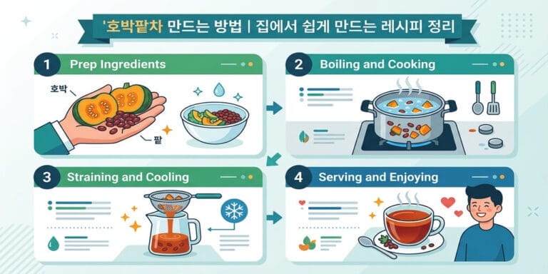 호박팥차 만드는 방법 | 집에서 쉽게 만드는 레시피 정리
